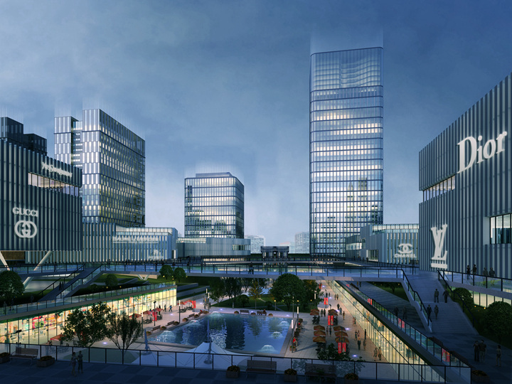 【DAO作品】城际铁路葛店南站商贸区城市设计_新浪地产网